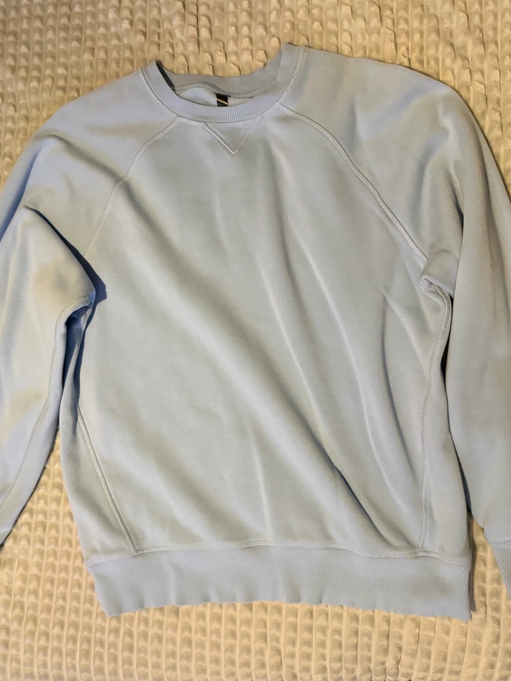 Fabletics Men's Pastel Blue Crewneck Sweatshirt